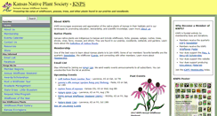 Desktop Screenshot of kansasnativeplantsociety.org